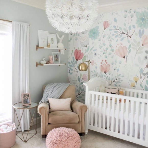 Selling this custom floral wall paper fit for a 12x8 wall